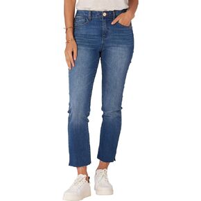 Democracy Women's Ab Solution Slim Straight, Blue Vintage