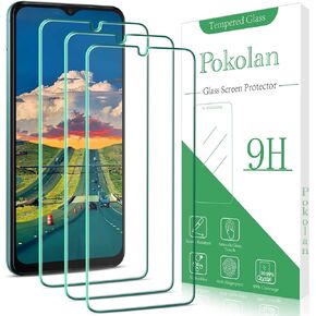واقي شاشة Pokolan [3-Pack] لهاتف Samsung Galaxy A13 5G من الزجاج المقسى، صلابة 9H، خالي من الفقاعات، سهل التركيب، صديق للحافظة