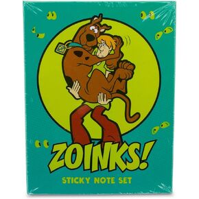 Scooby-Doo "Zoinks!" Sticky Note and Tab Box Set | Notepad Stationery Paper, School and Office Supplies