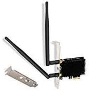 FebSmart Wireless-AC Dual Band 1200Mbps (2.4GHz 300Mbps and 5GHz 867Mbps) PCI Express WiFi Card for Windows XP, 7, 8.x, 10, 11 (32/64bit) Desktop PCs, PCIE WiFi Adapter (FS-AC86SE Green)