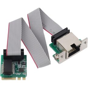 M.2 2.5G Ethernet Network Card, 2.5G/1G/100 Mbps Single RJ45 Port Internal Computer Networking Cards, M.2 A E to RTL8111H Gigabit Ethernet Card for WIN7,8,10,11, Linux