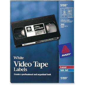 Avery Laser Video Tape Cassette Labels Face and Spine in Kuwait