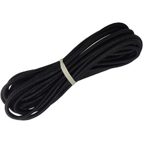 Bungee Shock Cord Real Rubber UV Resistant 1/4" Diameter 50ft Length for Kayak Stretch String, Black Color