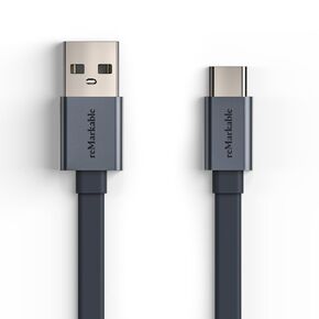 reMarkable - 3 ft. USB-A to USB-C Cable for Your Paper Tablet - Dark Grey