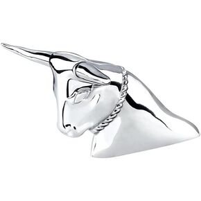 United Pacific 72034 Chrome Long Horn Bull Ornament