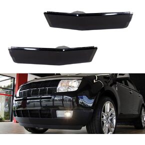 Compatible with 2007 2008 2019 2010 Lincoln MKX Bumper Rear & Front Side Marker Amber/Red housings 4ps