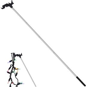 Plastic Utility Hook，with 74 inch adjustable extension Christmas light pole hook for hanging wind chimes, bird feeders, pot plants, clothes drying pole hooks and other useful hooks in Kuwait