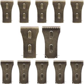 12Pcs Brick Clips or Brick Hangers for Hanging Outdoors, Brick wall Clips Fits 2-1/4 to 2-2/5 Inch for Hanging Wreaths Lights Garlands Pictures, Brick Wall Hook Clips No Drill