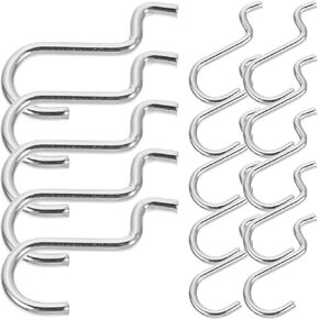 Uonlytech 20pcs Peg Board Hook J Hooks for Pegboard Metal Utility Hooks Pegboard Accessories Organizer Pegboard Display Hooks Peg Hooks Metal Pegboard Hanger Skadis Iron Drill Stand Flat