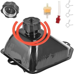 Metal Gas Fuel Petrol Tank for 50cc 70cc 90cc 110cc 125cc Roketa Taotao Sunl Coolster JCL ATA Baja MotorsportsVitacci BMS Buyang Coolsport Eagle Peace kazuma ATV Quad (Metal-A)