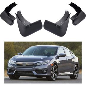 Car Mudguard Fender Mud Flaps Splash Guard Compatible with Honda Civic Sedan 2016-2021 17 18 19 20