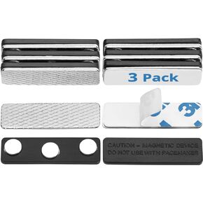 Premium Name Tag Magnets (20 Pack, 1.75 x 0.5 inches), Stronghold Neodymium Magnets, Secure Magnetic Backing for Name Tags and ID Badges by KapStrom