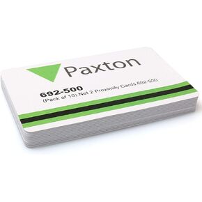 Paxton 692-500 Net2 Proximity ISO Cards with No Magstripe Pack of 10