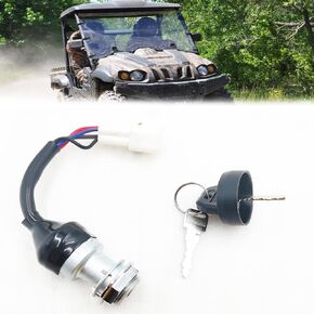Ignition Key Switch 4 Wires（on The dash）Replacement for Hisun UTV 400 500 700 800 Massimo MSU500 700,Axis 500 700,Coleman UT400,Bennche,Cub Cadet