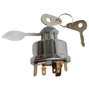 Ignition Switch 1874535M3 3107556R92 Ignition Starter Switch w/Keys fits for Massey Ferguson Tractor 231 240 250 253 298 3525 3545 3680 20D 20F 30E 30H 40E 50E 60H