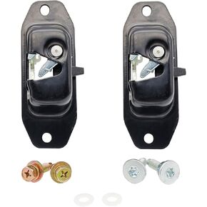 2PC Tailgate Lock Latch with Striker Bolts Right & Left Side Compatible for Silverado 1500 Sierra 1500 Hummer H3 / H3T Replace# 94715027
