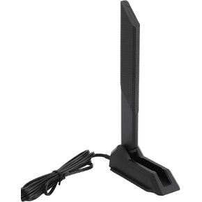 Triple Band WiFi Antenna, 2.4GHz 5GHz 6GHz 12dBi WiFi Antenna with SMA Connector, 4.6ft Extension Cable, for PC Desktop Computer WiFi Router Wireless Network Card