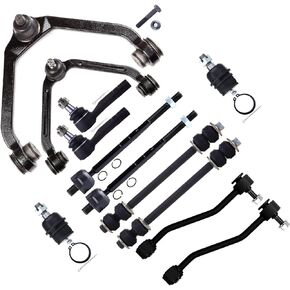 SCITOO 12pcs Suspension Kit 2 Rear 2 Front Sway Bar End Link 2 Lower Ball Joints 2 Upper Control Arm 2 Outer 2 Inner Tie Rod End fit 1995-2001 for Ford EXPLORER 2004-2011 for Ford RANGER