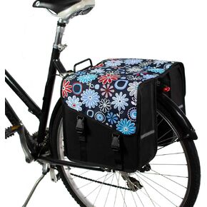 BikyBag Classic CS – Fashion Colourful Bike Double Panniers (Daisy Flowers) in Saudi Arabia