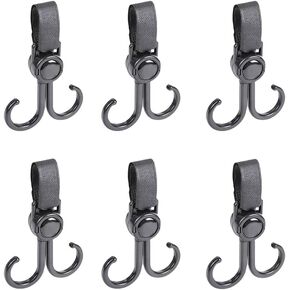 6 pieces convenient bicycle hooks for hanging luggage travel lectric ebike accessories rotatable hanging front hook