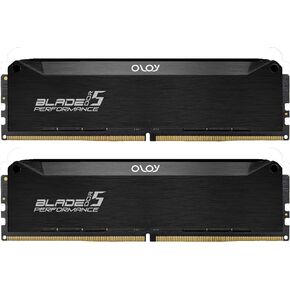 OLOy DDR5 RAM 32GB (2x16GB) Black Hairline Blade 6400 MHz CL32 1.35V Gaming UDIMM (MD5U1664320BRLDA)