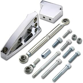 DNA Motoring ABKRC4312 Aluminum Air Conditioner Bracket Compatible with Chevy BBC Short Water Pump SWP