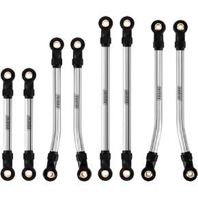INJORA High Clearance Links - Stainless Steel Chassis Links Set for 1/18 RC Crawler Redcat Ascent-18 Upgrade