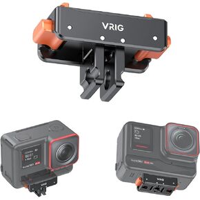 VRIG Ace Pro Quick Release Mount,Snap-On Magnetic 2 Prong Mount and 1/4 Thread Mount for Insta360 Ace Pro / Insta360 Ace