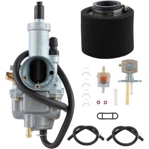 KLF220 Carburetor for Kawasaki Bayou KLF220 1988-1998 Bayou 250 KLF250 Carb 2003-2011 with Air Filter Fuel Piston Valve Kit