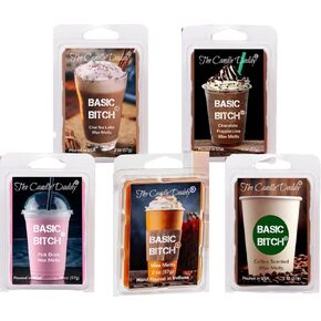 The Candle Daddy Basic Bitch Starter Pack - 5 Amazing Basic Drink Wax Melts - 30 Total Cubes - 10 Total Ounces