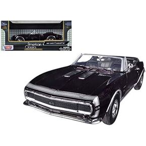 Motormax 73301 1967 Chevrolet Camaro SS Convertible Burgundy 1/24 Diecast Car Model