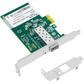 Gigabit Ethernet PCI Express PCI-E Network Card 10/100/1000Mbps SFP LAN Adapter Converter, PCI Express LAN Adapter Support Windows Server/Windows, Linux