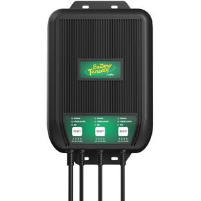 Battery Tender WaveCharge Pro 3 Bank Multibank Charger - 30 AMP (10 AMPs Per Bank) - 12V - Smart Multi Battery Weatherproof Charger and Maintainer - 022-1008-DL-WH