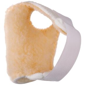 Rolyan Palm Protector for Left Hand, Left Handed Glove for Finger Contracture Prevention, Comfortable Hand Cushion with Soft Sherpa Lining and Palm Pad to Prevent Hand Contractures