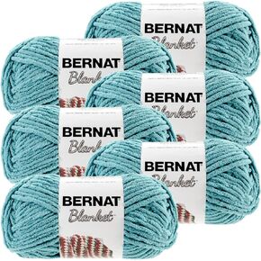 Bernat Blanket Yarn-6/Pk-Light, 6/Pk, Light Teal 6 Pack