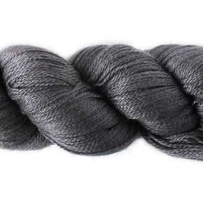 Lotus Yarns Silky Cashmere Fingering Weight Knitting Yarn Skein Shiny Soft and Breathable Crochet Yarn, Great for Shawl, Scarves, Top and Craft Projects (01-White)