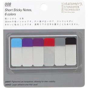 Stalogy S3 Sticky Notes: 3/5 in. x 1.4 in. / Assorted (6 colors) B