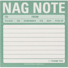 Knock Knock Nag Note Sticky Notes