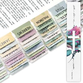 Bible Tabs for Women & Men 84 pcs Laminated Bible Tabs for Study Bible, Bible Index Tabs for Easy to Read and Apply (66 Tabs for Bible Old and New Testament 18 Blank Tabs) Boho Theme - Spanish