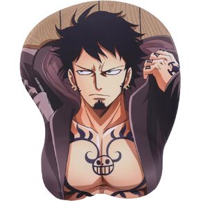 لوحة ماوس ثلاثية الأبعاد من Law Anime مع مسند معصم ناعم، لوحات ماوس ثلاثية الأبعاد للألعاب ثنائية الاتجاه (MP-Law 2)