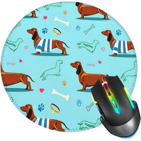 Mouse Pad Music Record Fire Water Mouse Pads for Desk, Stitched Edge Mousepad with Non-Slip Rubber Base, Gaming Mouse Mat for Computer Laptop Home Office