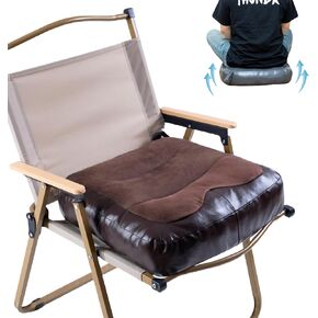 Seat Cushion Office Chair Cushion Car Seat Cushion Large Size Anti-Slip Thickened Seat Cushion Black