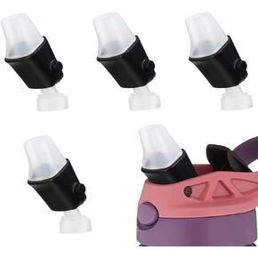 4 Pcs Replacement Spout Compatible with Newest Contigo Aubrey Kids Water Bottle, Silicone Mouthpiece Replacement Parts Compatible with Contigo Kids Water Bottle (Bottle not Include)