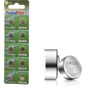 بطاريات AG6 LR920/371 بطارية خلية زر قلوية 1.5 فولت - عدد 10 in Kuwait