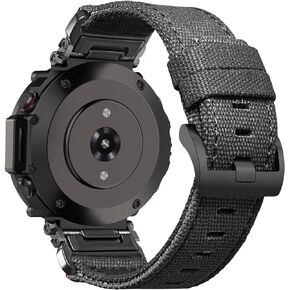 حزام ساعة قماشي رياضي متوافق مع Huami Amazfit T-Rex/T-Rex 2/T-Rex Pro/T-Rex Ultra، تصميم موصل جديد مطور