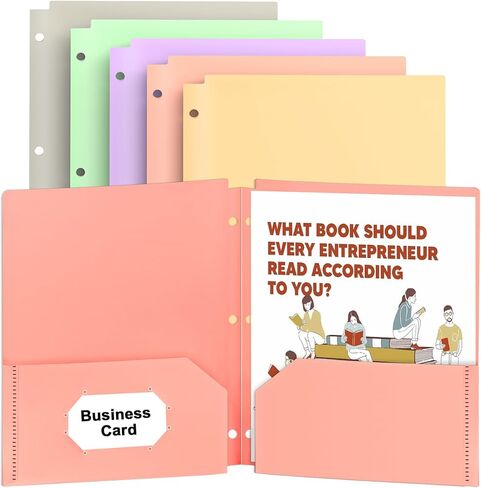 3 مجلدات حلقية مع جيوب، 5 قطع من مجلدات ملفات الباستيل مع حامل بطاقة العمل، مجلدات بلاستيكية بحجم الحروف، مجلدات جمالية للمستندات، واللوازم المدرسية واستئناف الأعمال المكتبية in Kuwait