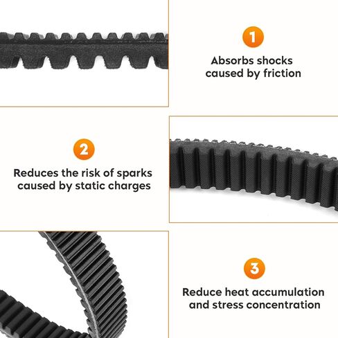 Drive Belt Fits for Kawasaki KAF400 Mule 600 2005-2016, KAF400 Mule 610 2010-16, KAF400 Mule SX 2017 2018 2019 Replaces for 59011-0011 in Saudi Arabia