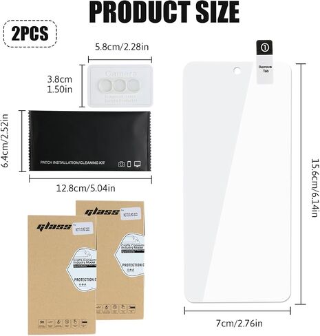 2+2 Pack Tempered Glass Screen and Camera Lens Protector, 2.5D 9H Hardness HD Scratch-Resistant Anti-Fingerprint Anti-Oil Waterproof, Protection Accessories Compatible for Motorola G 5G 2022 in Saudi Arabia