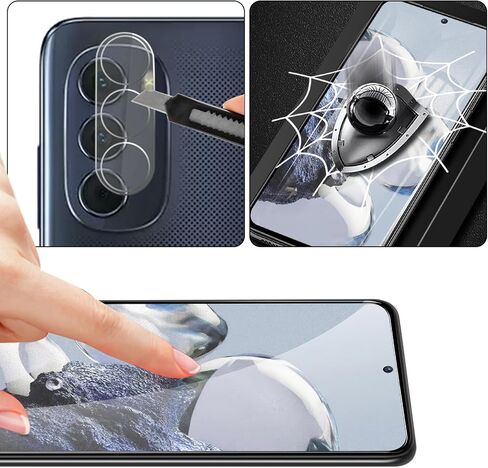 2+2 Pack Tempered Glass Screen and Camera Lens Protector, 2.5D 9H Hardness HD Scratch-Resistant Anti-Fingerprint Anti-Oil Waterproof, Protection Accessories Compatible for Motorola G 5G 2022 in Saudi Arabia
