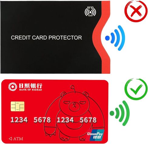 18Pcs Travel RFID Blocking Sleeves, Premium RFID Card Holder Smart Slim Profile Design Card fit in any Pocket or Purse Prevent Electronic Theft for Credit Debit Card Passport in Kuwait